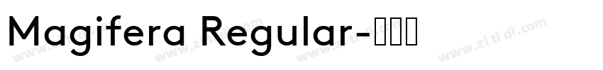Magifera Regular字体转换